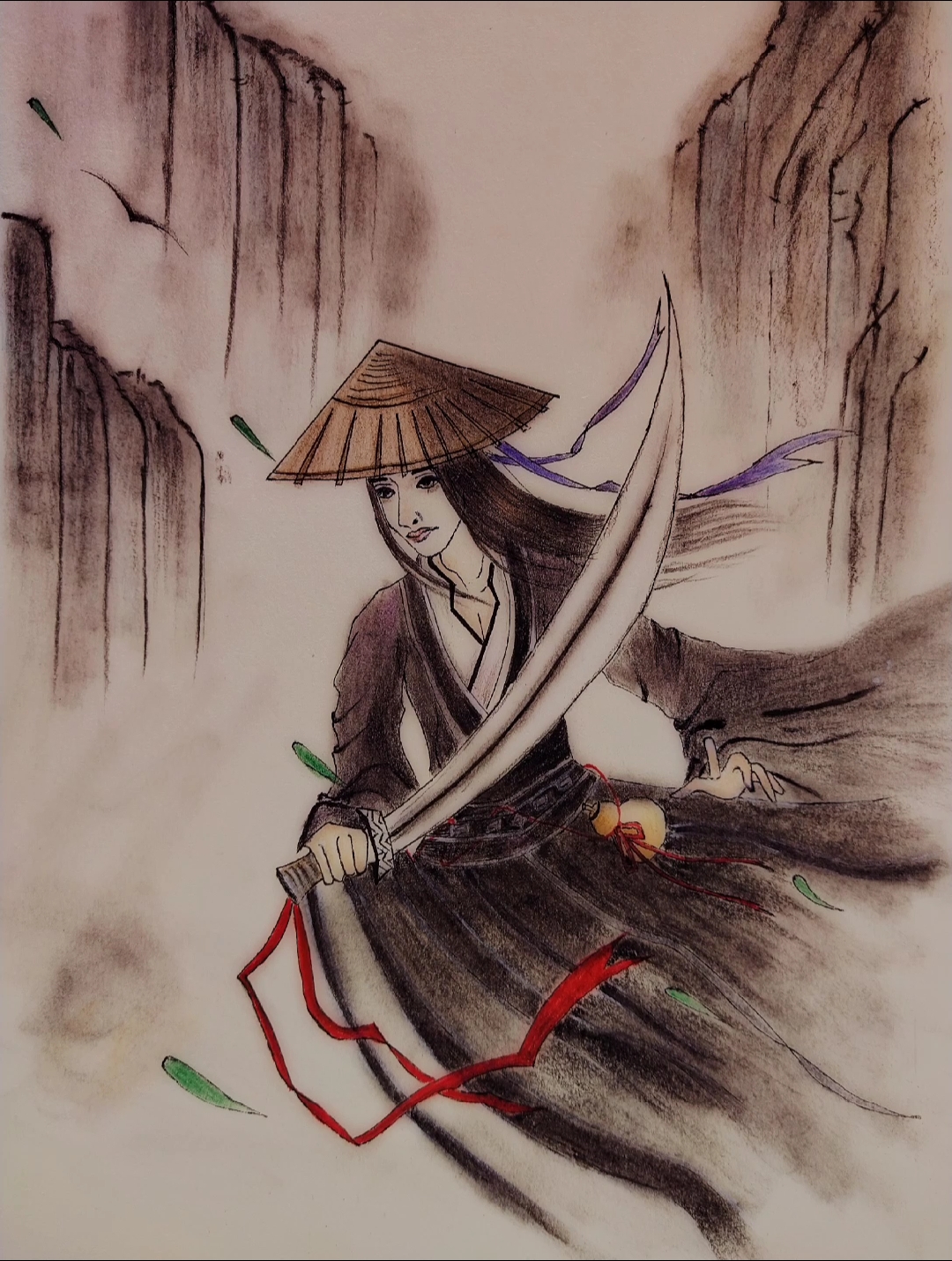 古风#寒江孤影,江湖故人,相逢何必曾相识