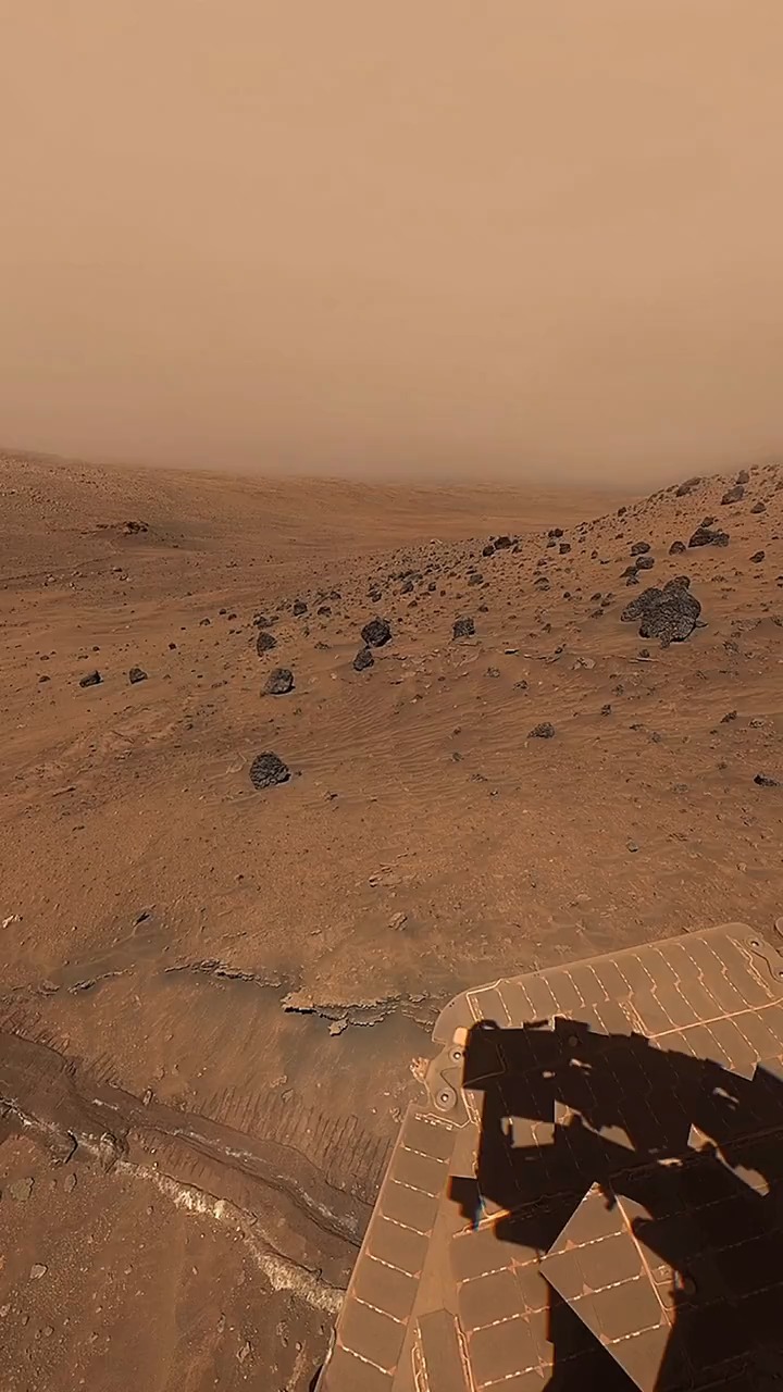 #我要上热门#欣赏一下"来自火星探测器"所拍摄20亿像素的火星表面环境