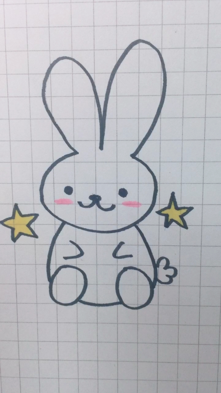 全民小助手教大家画可爱的小兔子简笔画