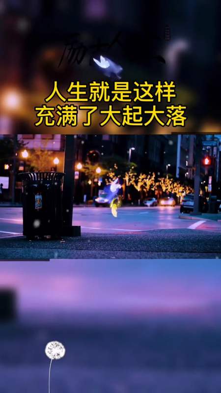 励志人生#人生就是这样,充满了大起大落!-全民小视频