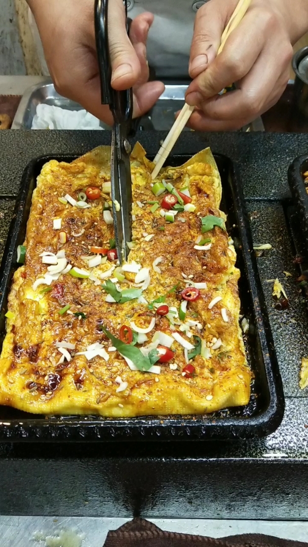 铁板干豆腐煎蛋