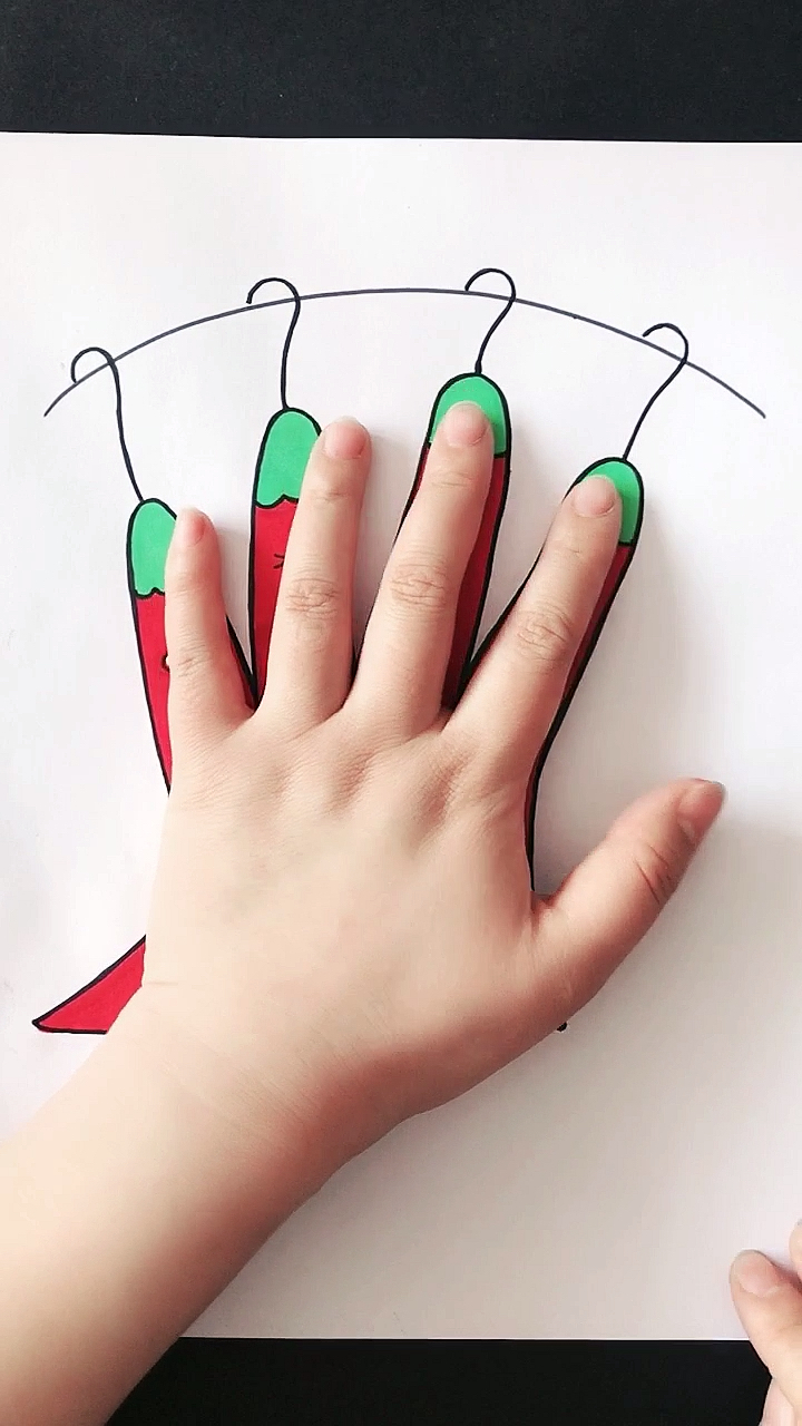 创意简笔画#手掌画系列,看看有什么?