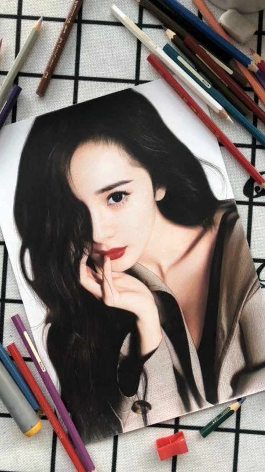 女神之杨幂#把最美的她送给她～手绘画像