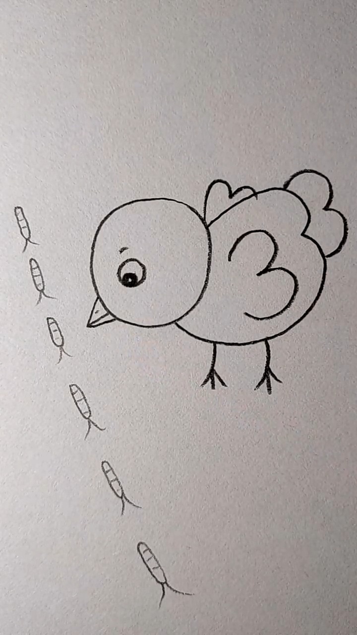 简笔画画一只小鸡,简单易学轻松上手,喜欢画画的朋友跟我一起哦!