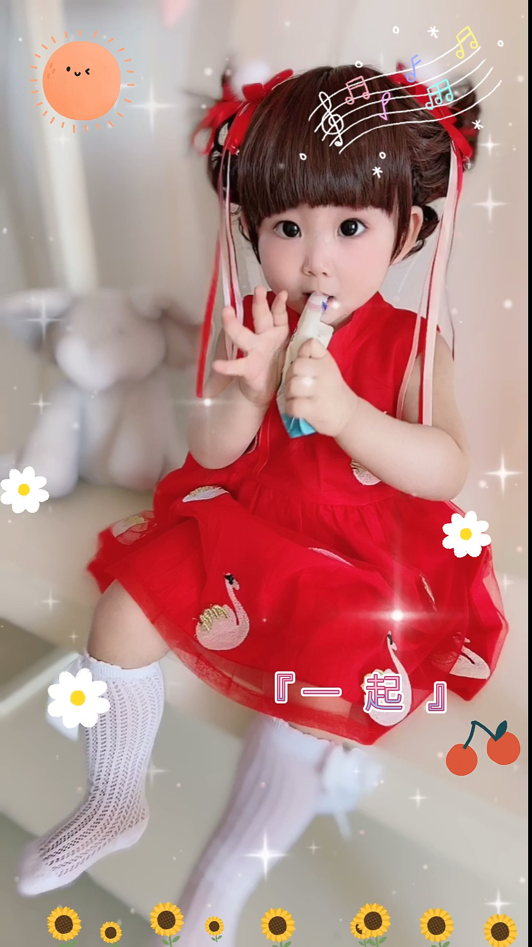 怀孕时候看见漂亮宝宝点赞关注,结果真生了个,来接小棉袄