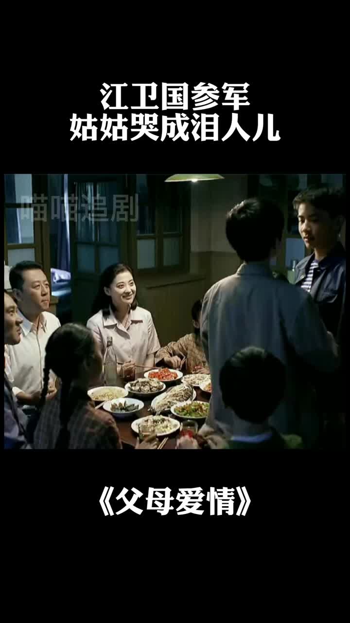 江卫国参军姑姑哭成泪人儿