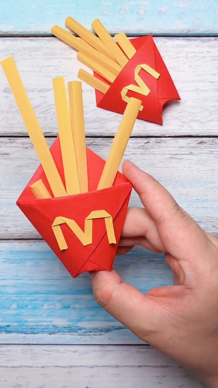 手工折纸#麦当劳薯条