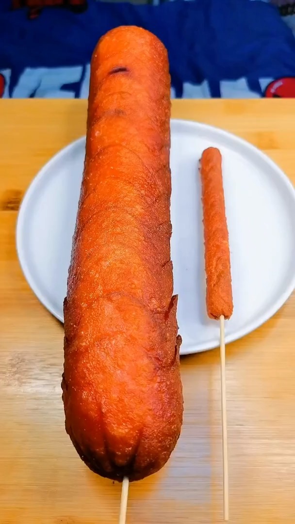 我要上热门#炸火腿 超大炸火腿
