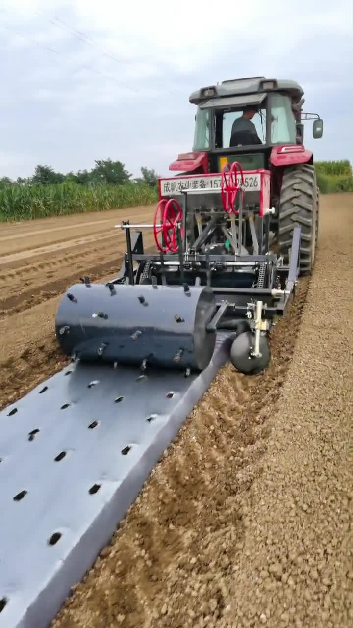 莴笋一膜四行起垄覆膜机