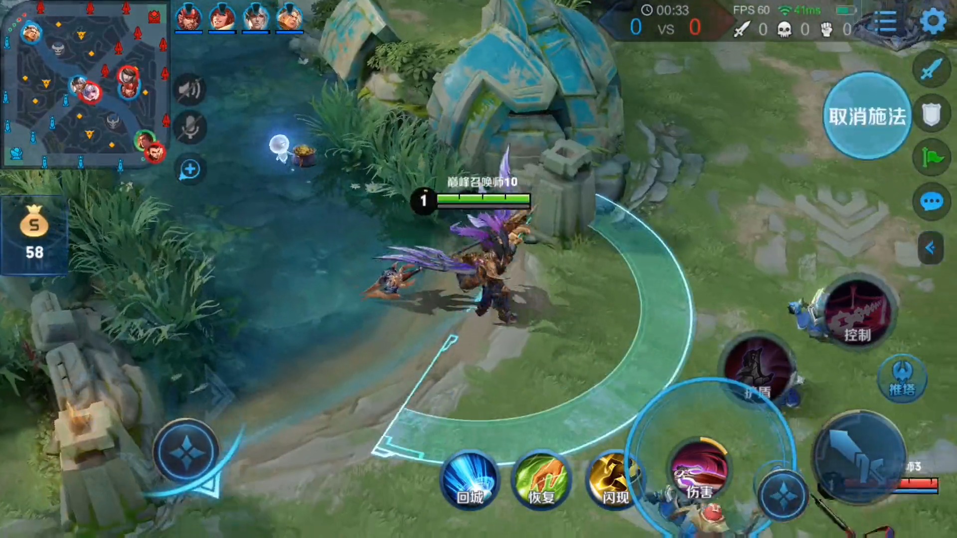 娱乐#王者荣耀:吕布对战红孩儿,教你怎么快速拿一血,注意小细节,上