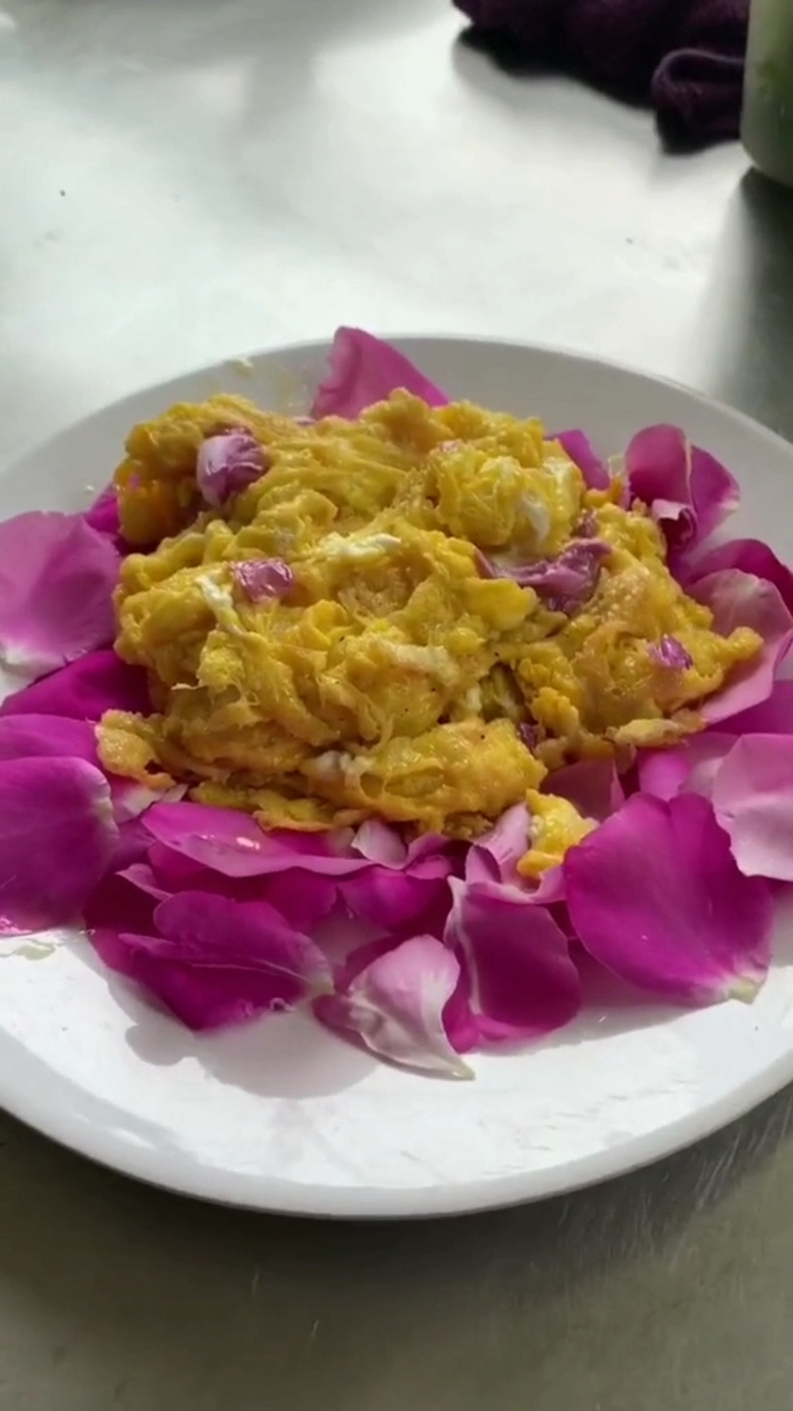 玫瑰花炒蛋,你吃过吗?