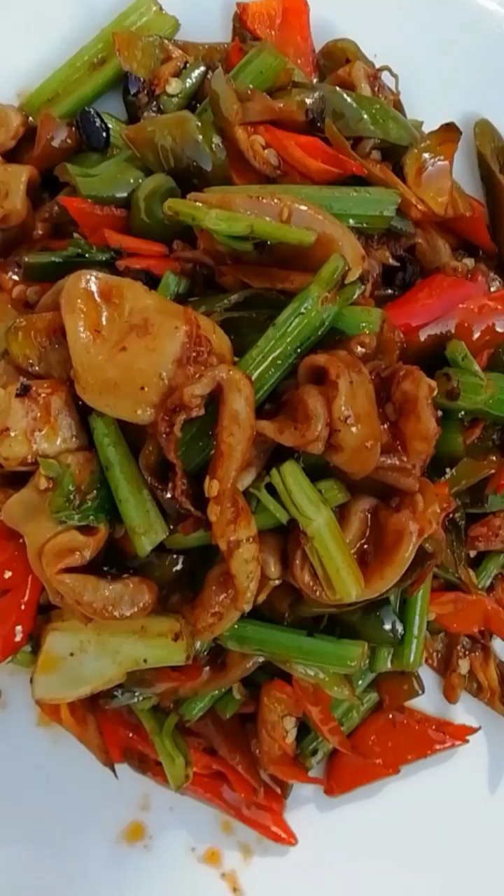 贴秋膘#爆炒鱼泡,脆爽筋道,香辣下饭!-度小视