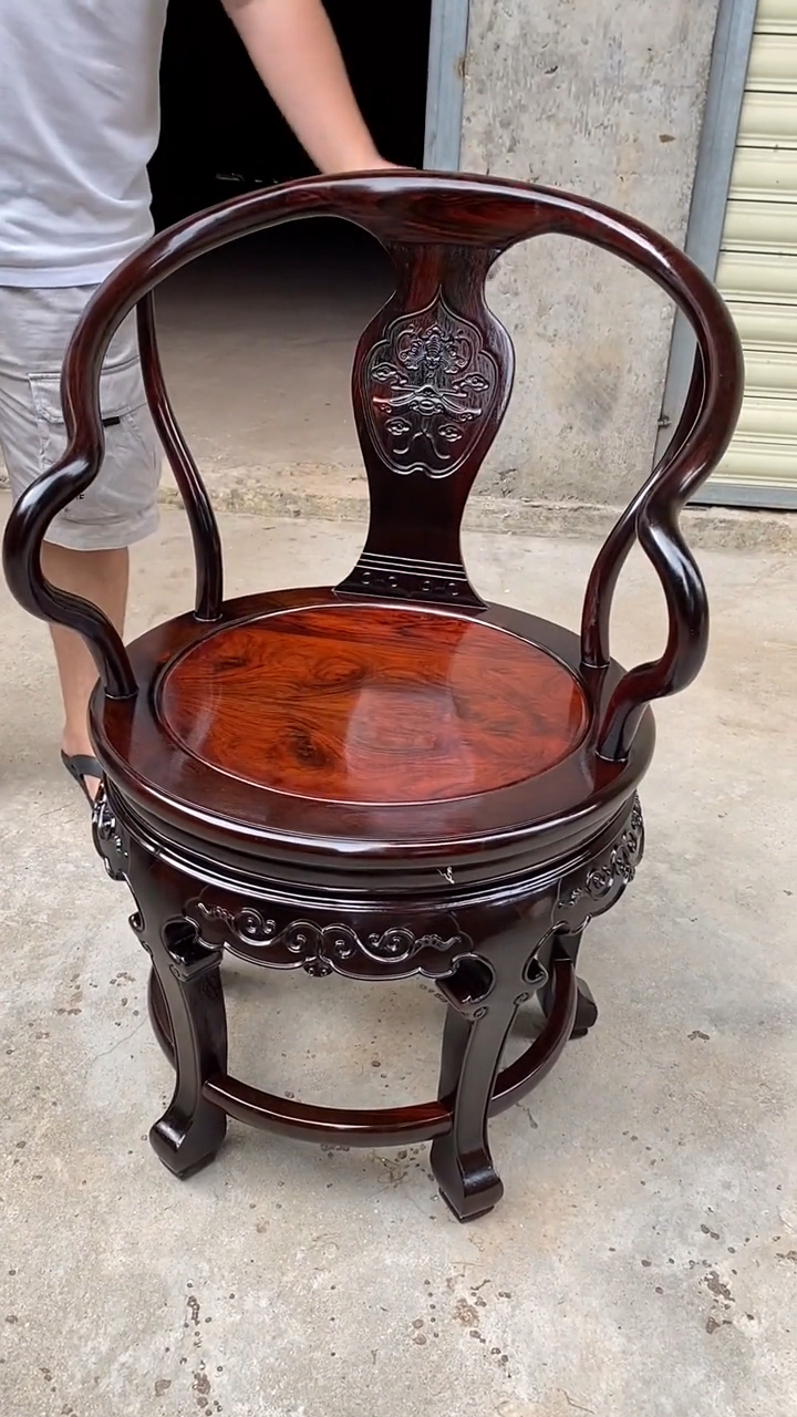 古典红木家具#转转椅