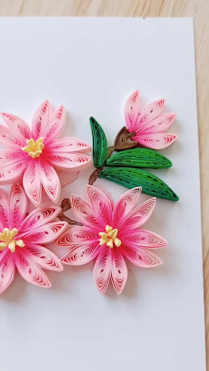 又是一年樱花季樱花我的衍纸作品衍纸手工衍纸时光