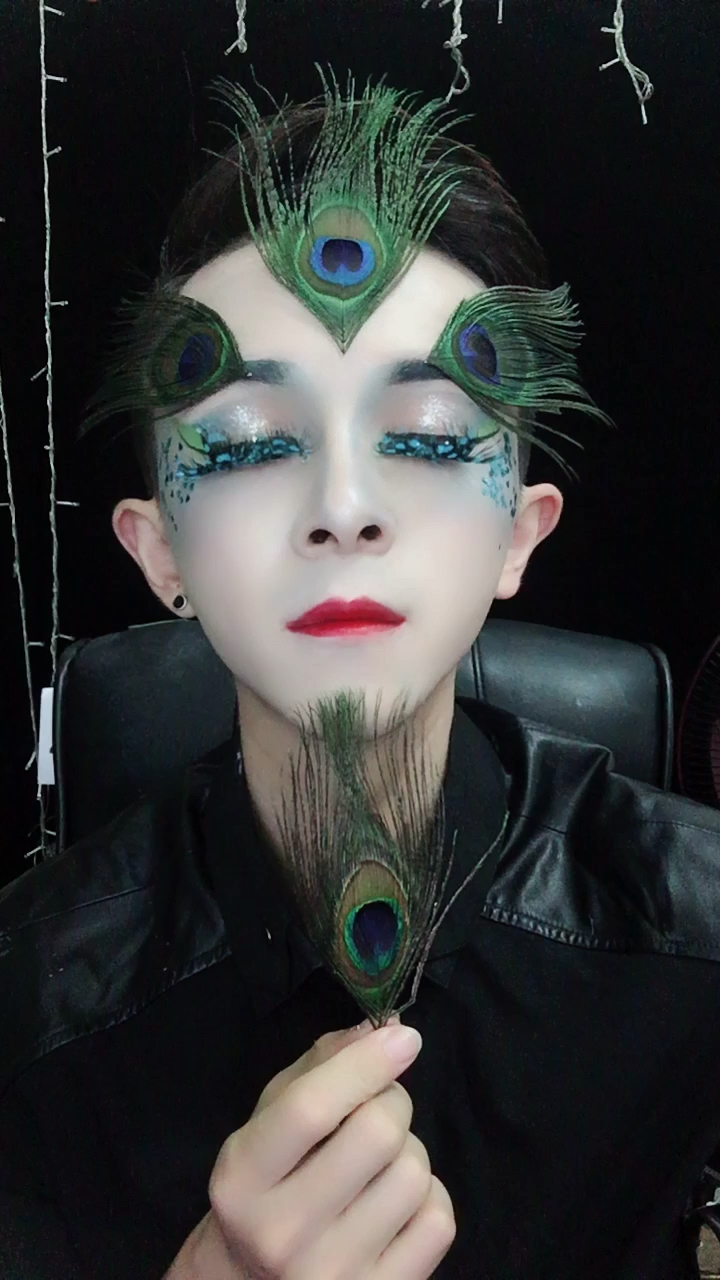 男孔雀,睁眼一瞬间～太美