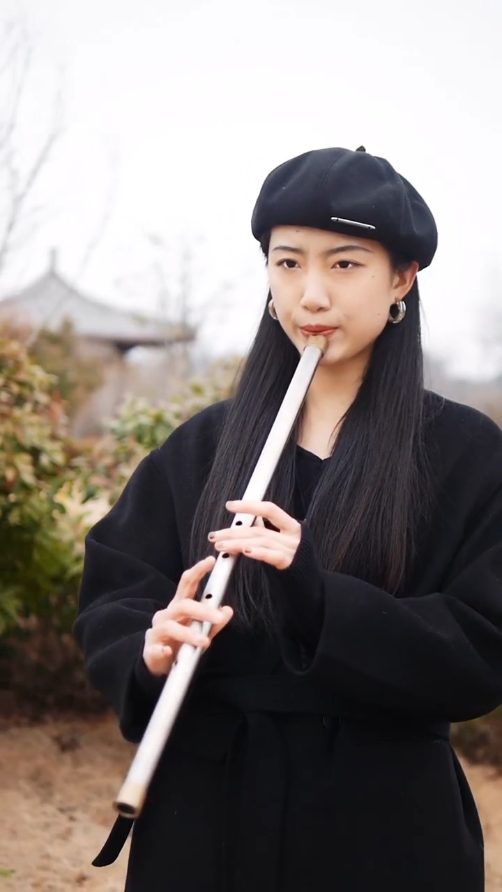 古典中国风国风古韵民乐艺术欣赏钛箫演奏你的万水千山f调箫筒音作5