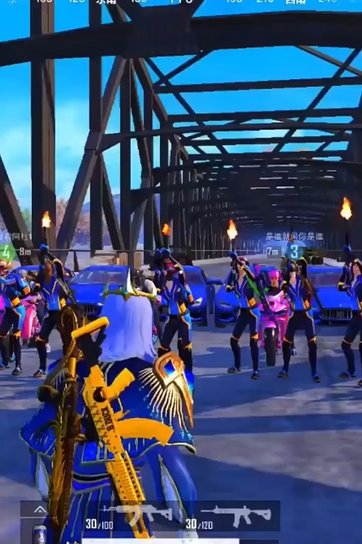 和平精英#蓝衣军老大向小姐姐表白