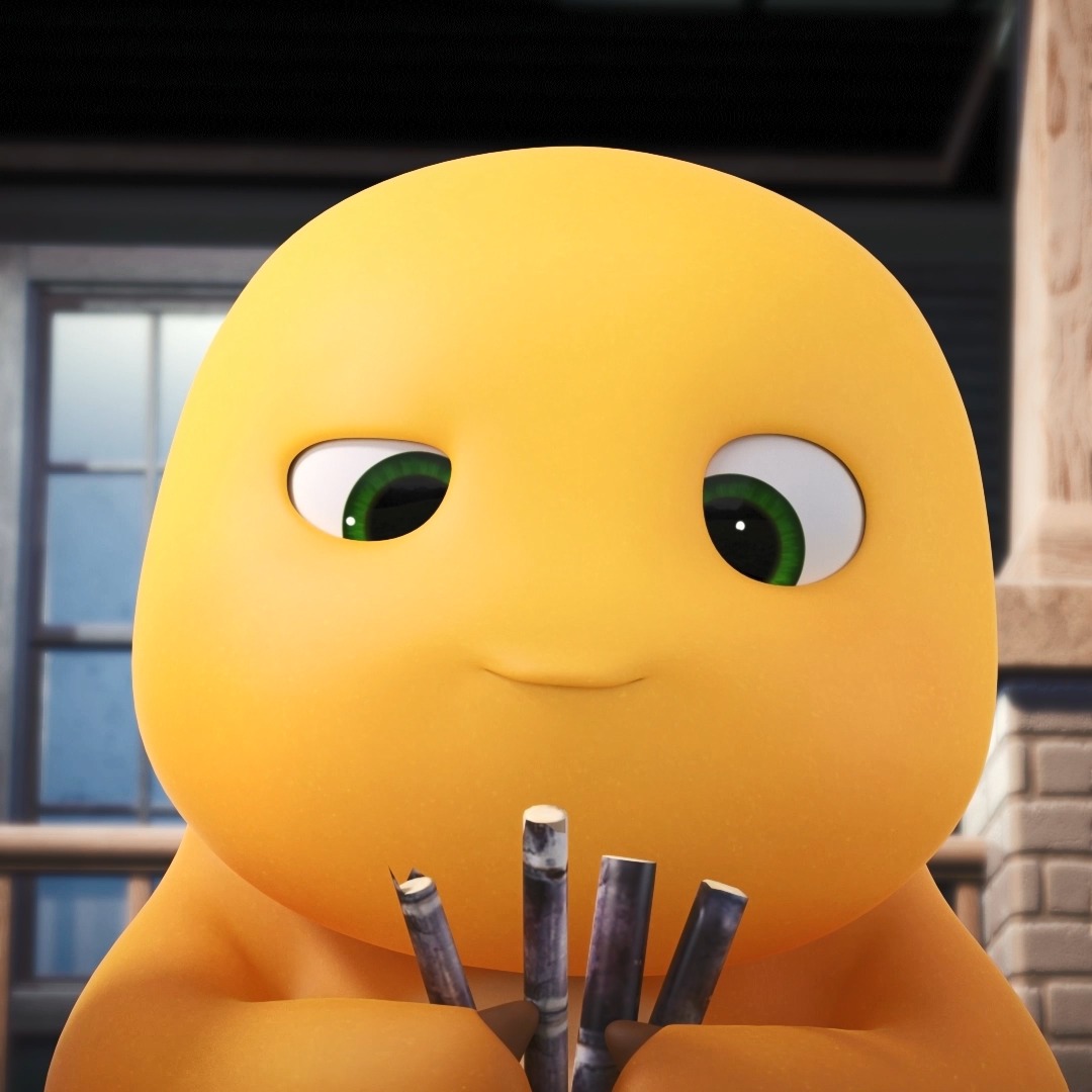 奶龙忽悠小七分甘蔗现场