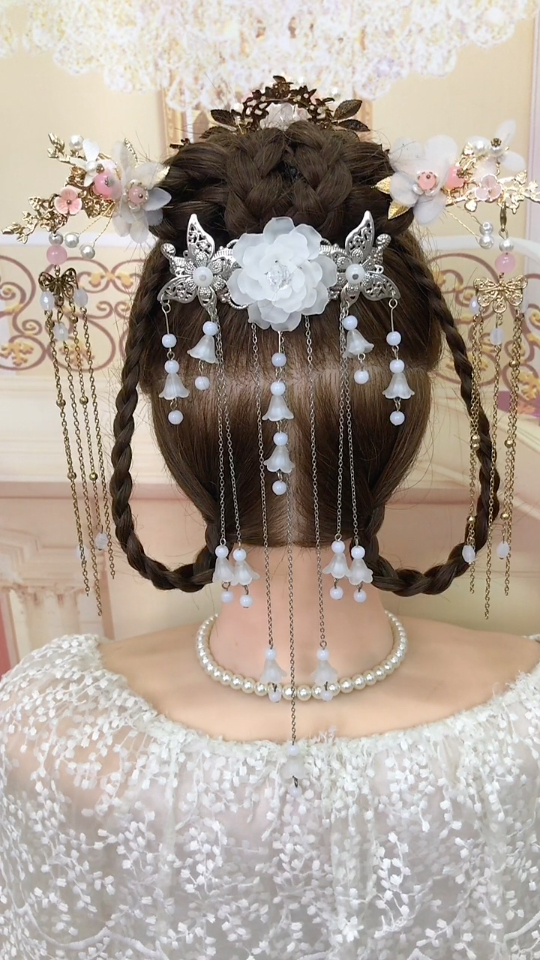 汉服发型,这样扎女儿都喜欢