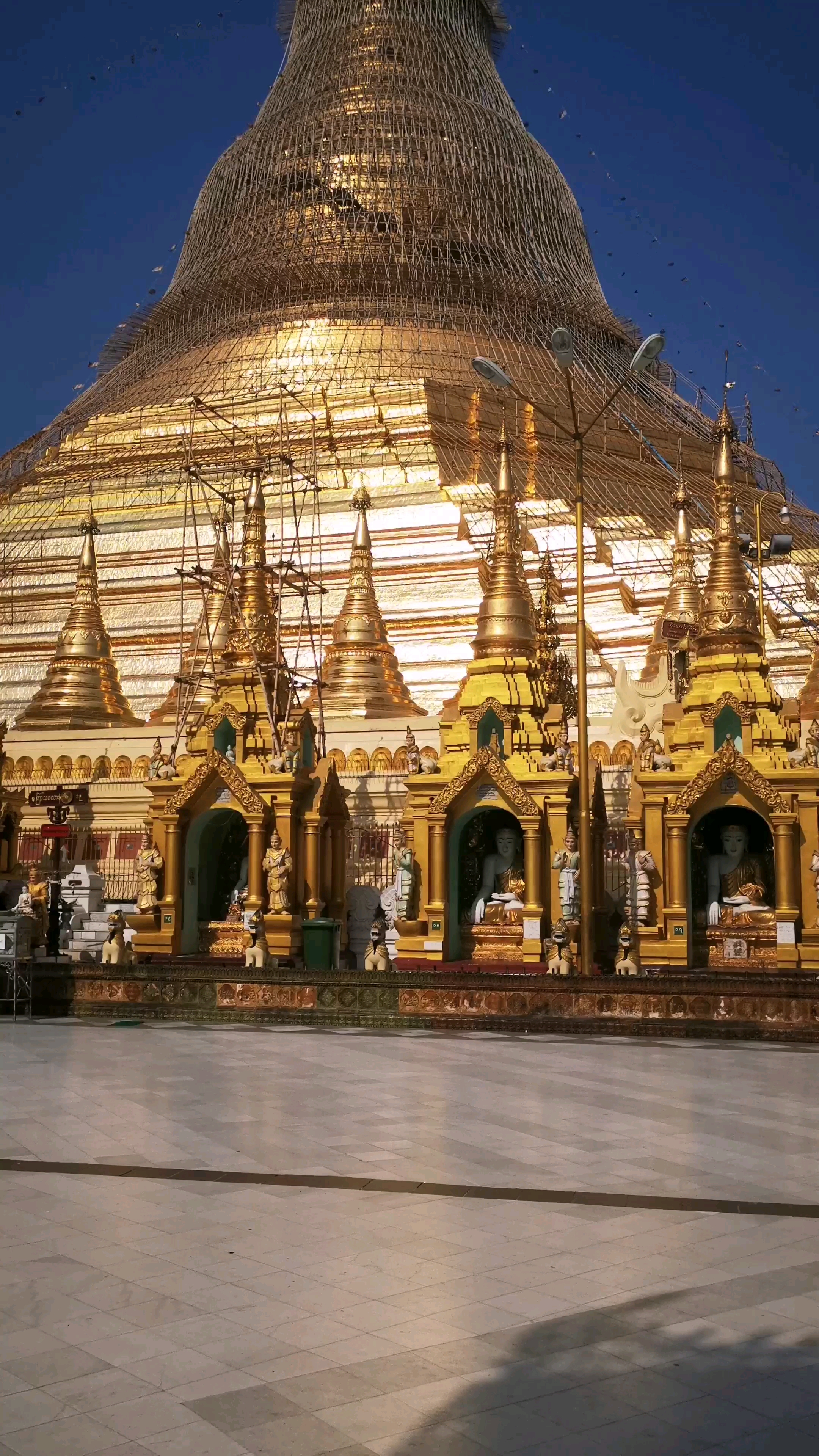 带上全民去旅行#金碧辉煌的缅甸仰光大金塔,是驰名世界的佛塔,也是