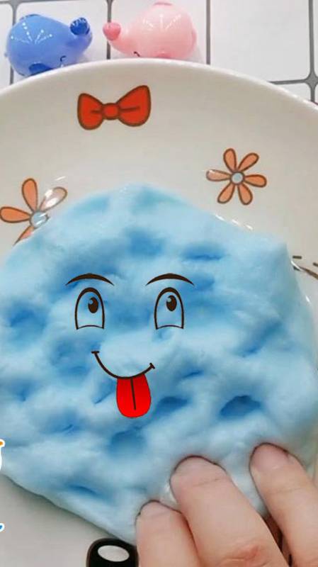 做一款真正的棉花泥拉伸性非常强能看到一根根丝线