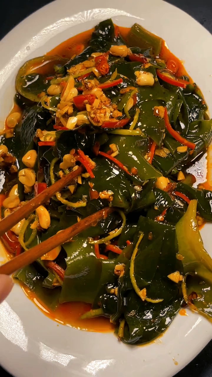 裙带菜也是海藻做两道家常菜