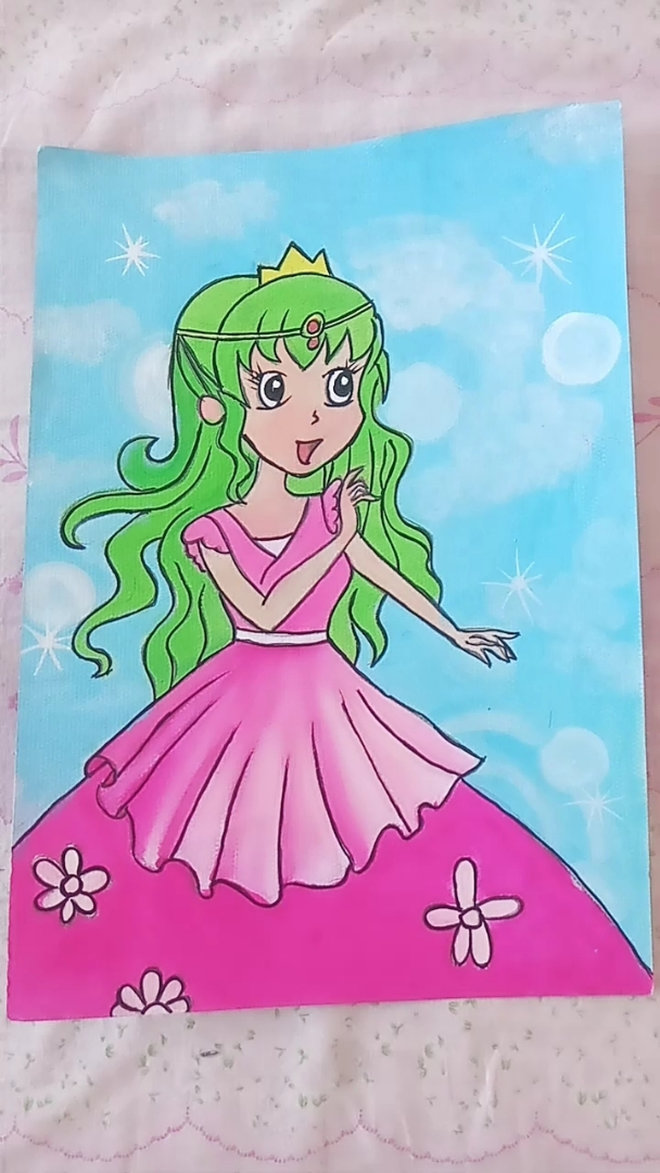 我姑娘画的,,7周岁画的的.