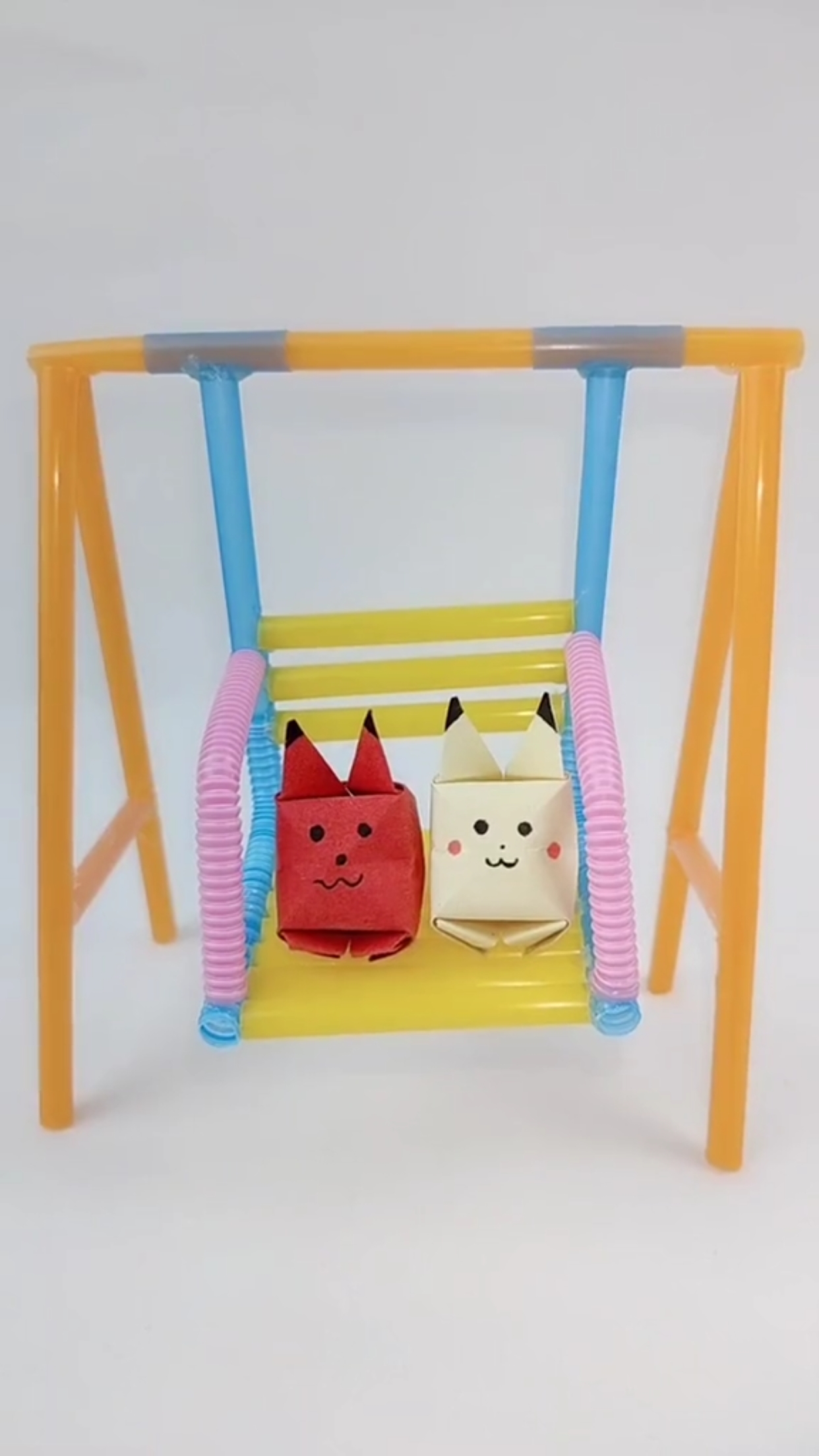 快来一起做呗#手工diy#吸管