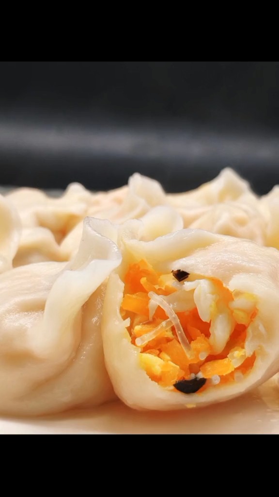 胡萝卜素水饺成本低毛利高,清淡爽口卖相好,这款水饺胡萝卜的处理,料