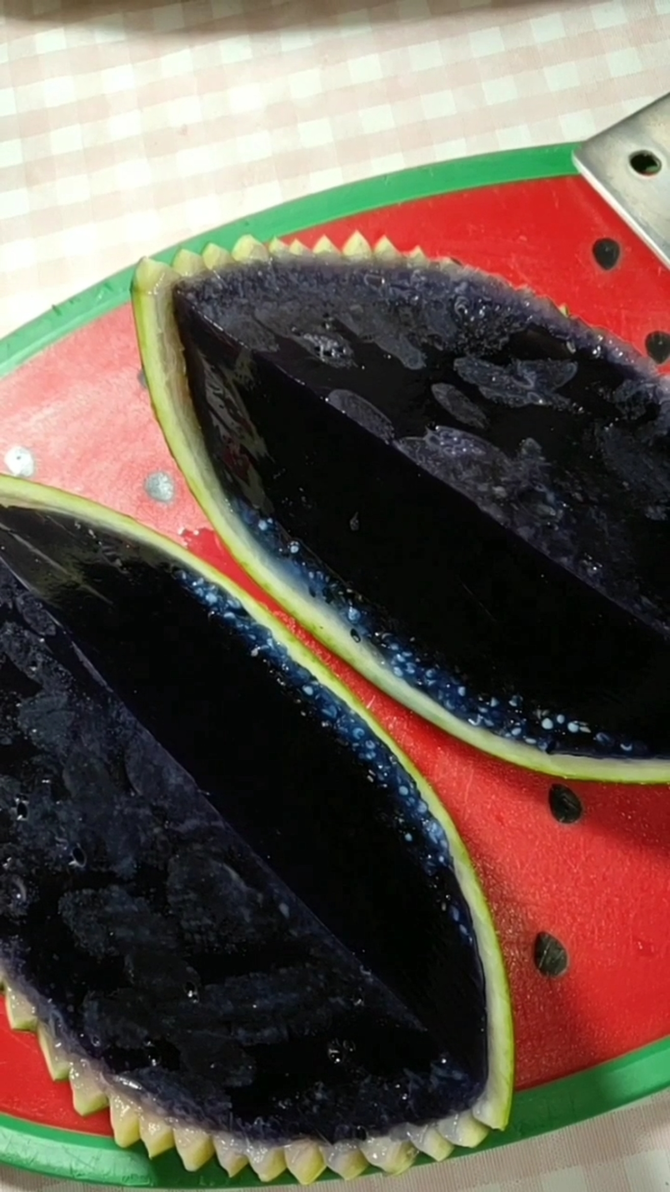 太空步#最大的西瓜果冻,邻居家小朋友看见居然这样说