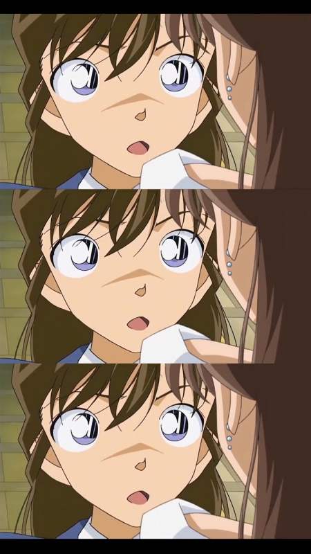 名侦探柯南其实是米拉公主然后小兰又被强行在厕所换了装