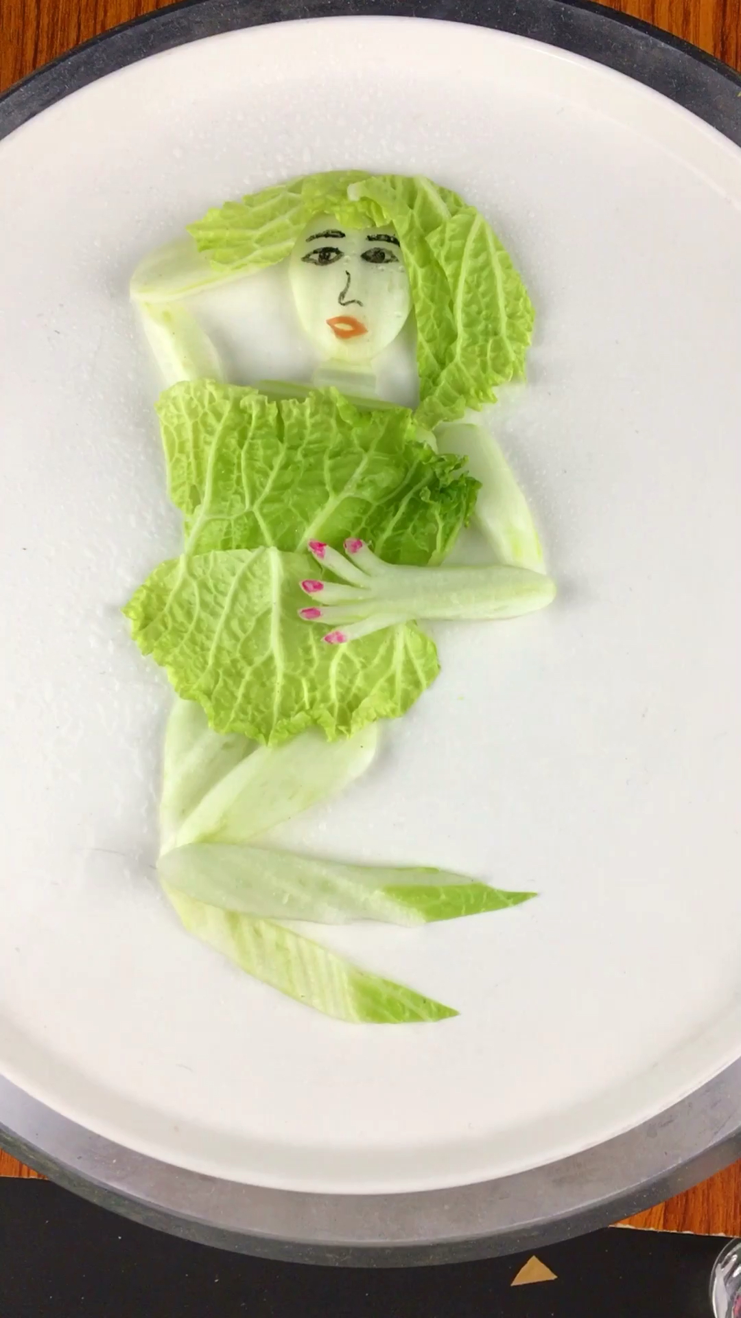 自制美食#大白菜变美女