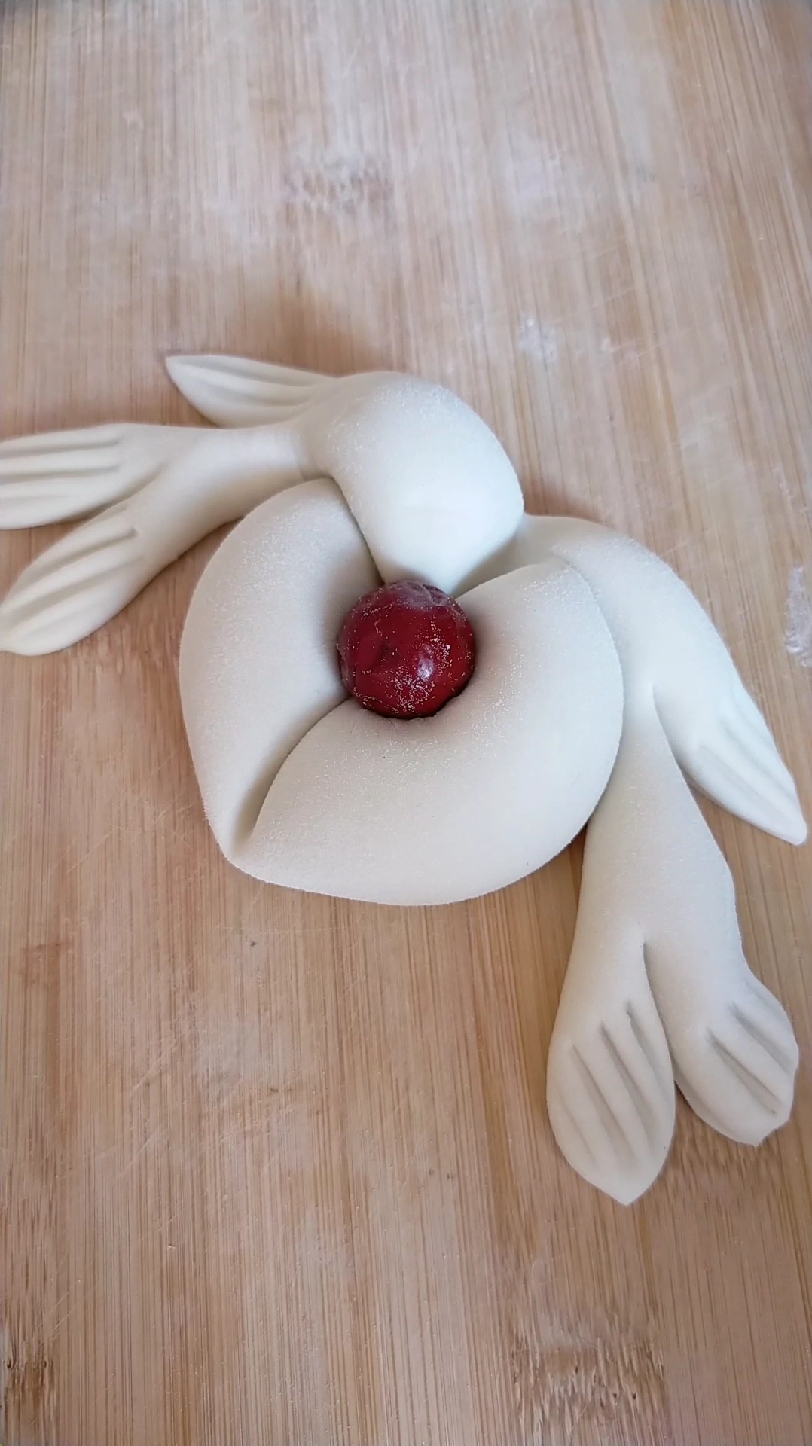 美食记#寿桃馒头做法