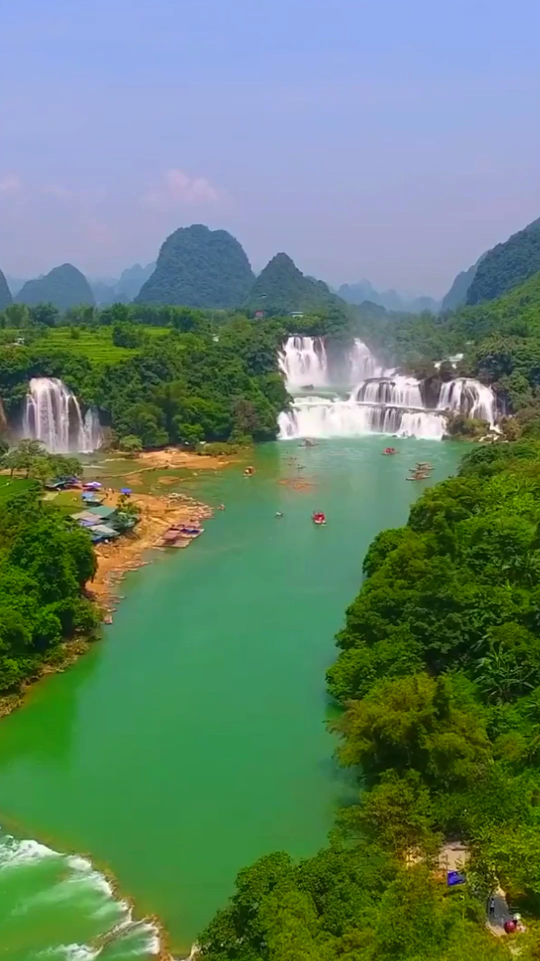 航拍德天瀑布,美的无法用语言形容!