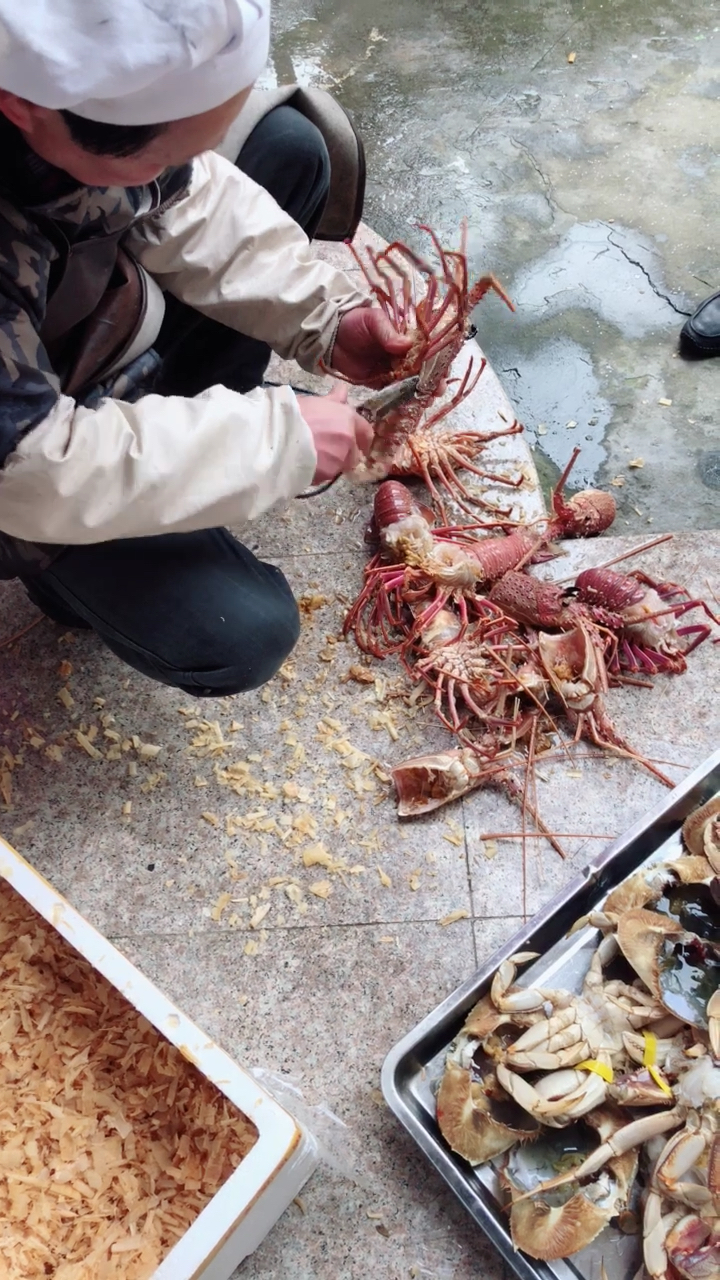处理大龙虾