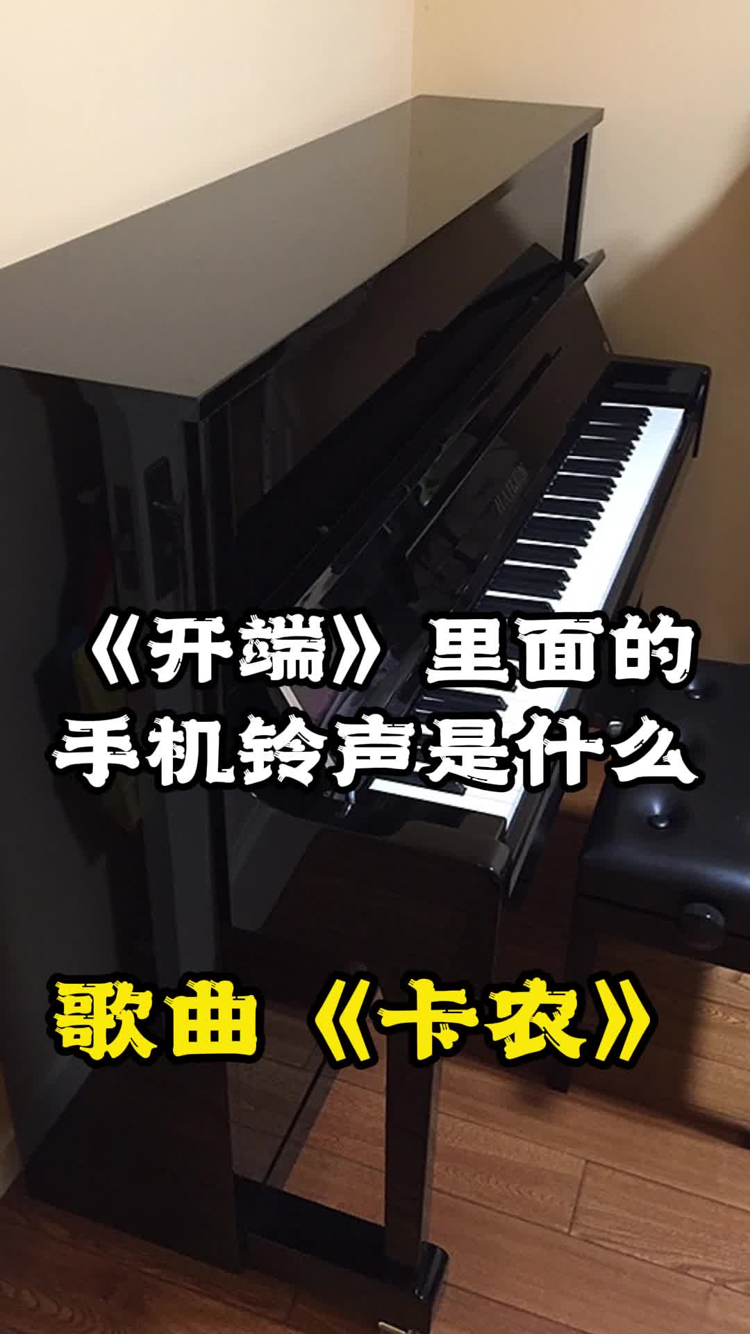 《开端》里面的手机铃声是《卡农,一起欣赏吧