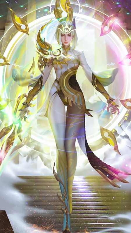 镜的炽阳神光皮肤#送你一张壁纸 #游戏cg #王者 #镜