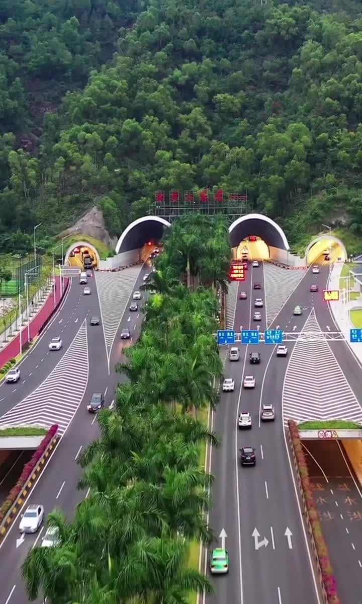 板樟山隧道:有着全国第一无二的设计,旁边还有国内最长的慢行隧道