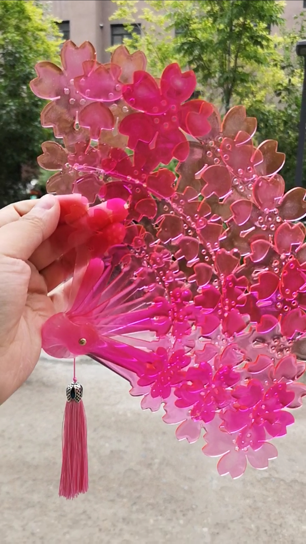 抓住夏天#古风粉扇