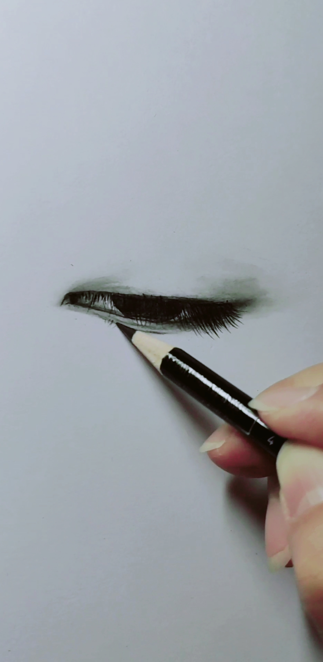 画画原来如此简单#教你画忧郁的眼睛