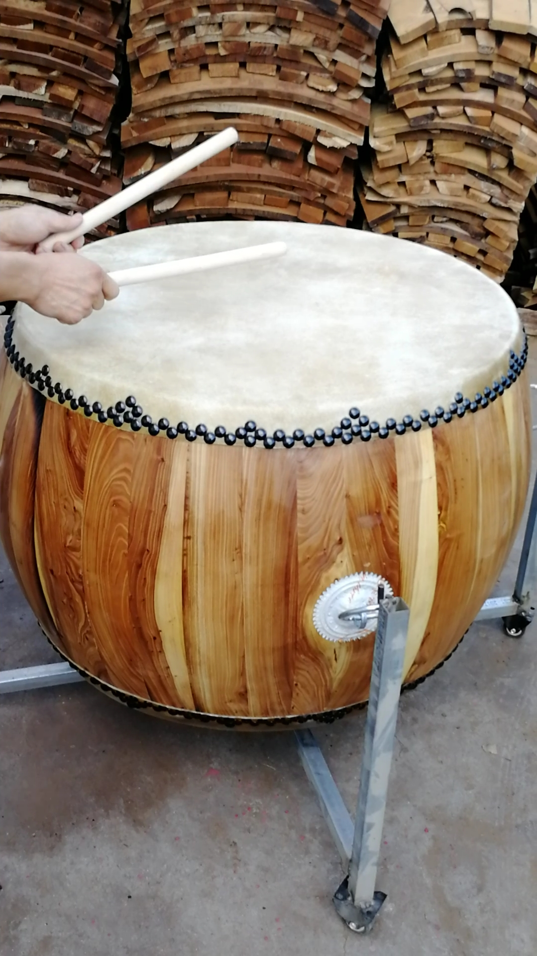 正宗黄牛皮大鼓!