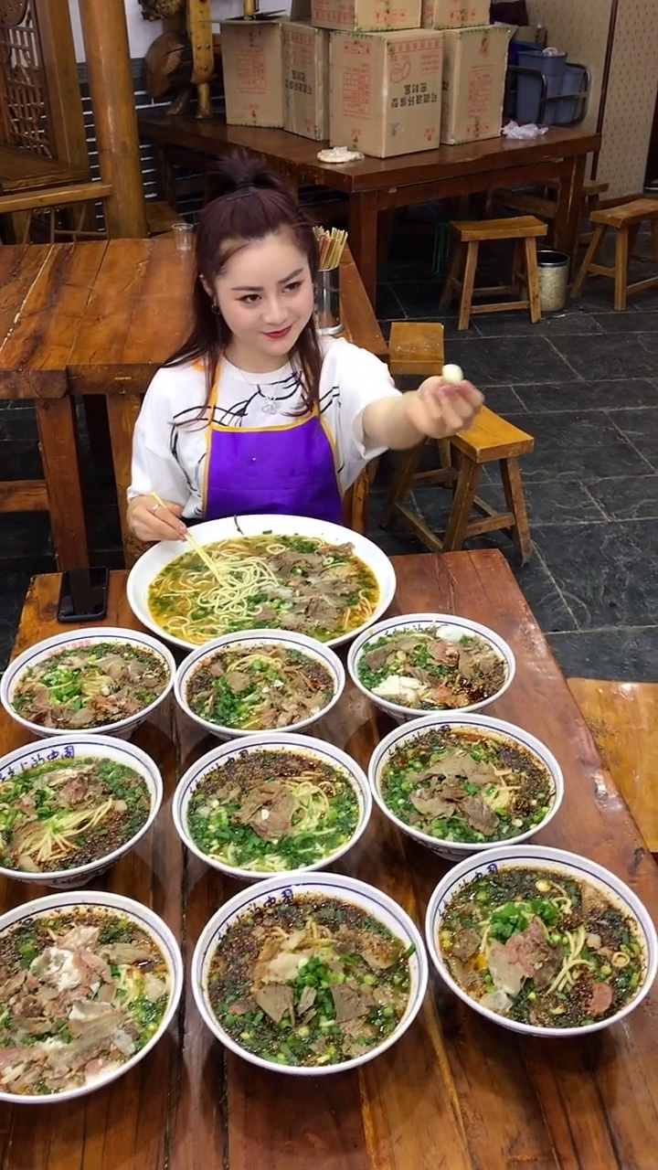 一根面西施#吃面不吃蒜香味少一半!