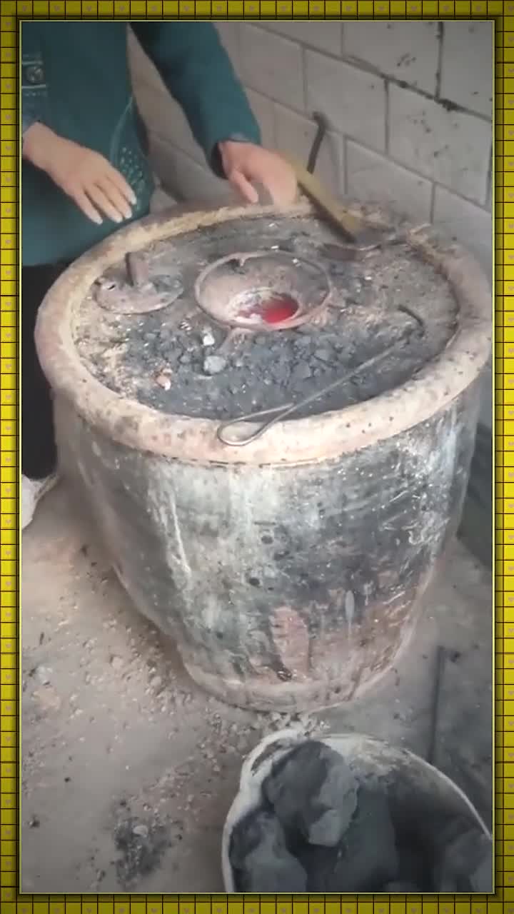 爷爷自制的火炉,用了快10年了,它依然坚固!