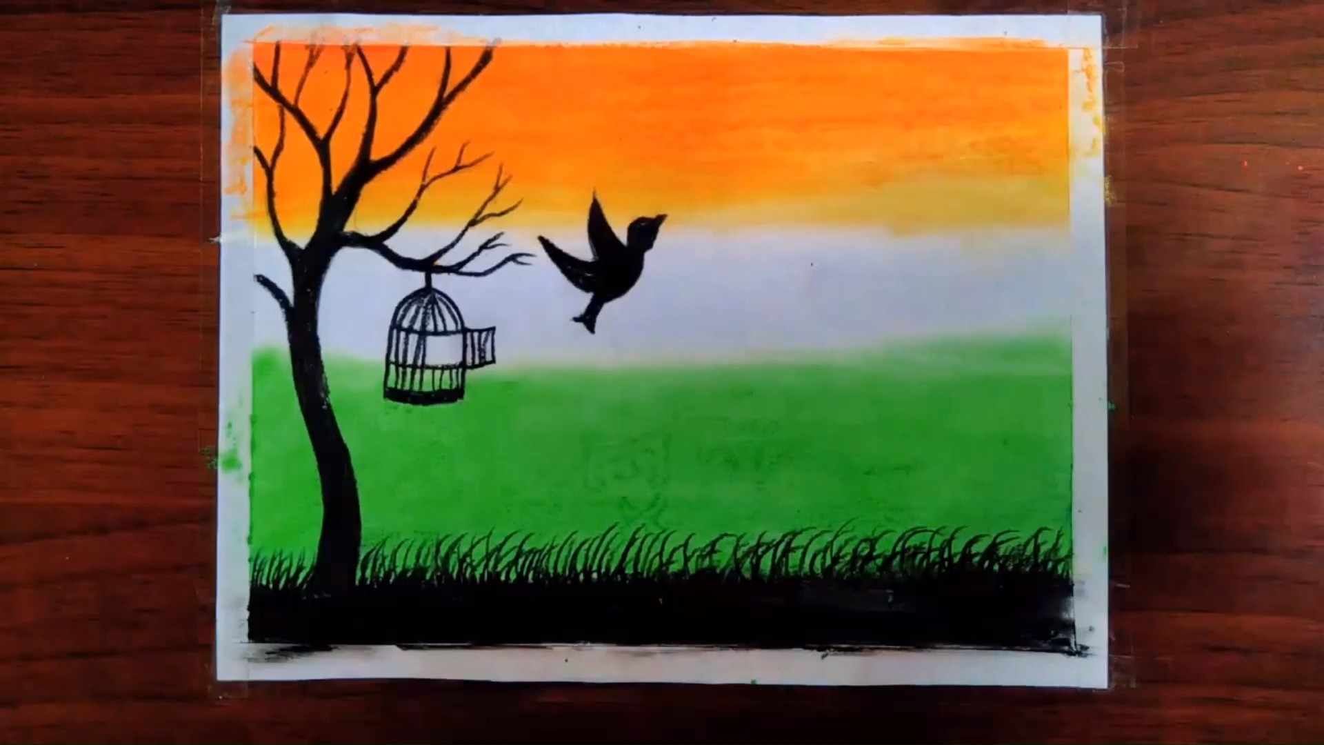 丙烯画##丙烯画  #创意美术  用丙烯颜料把你的一起想法都画出来吧!