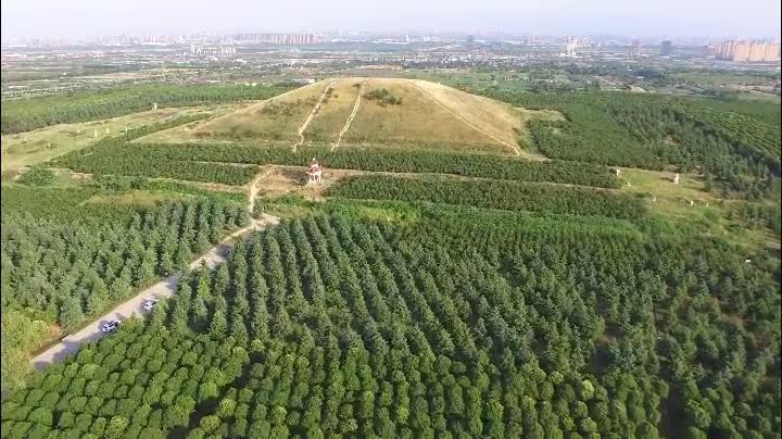 飞越咸阳北阪:航拍汉惠帝刘盈安陵