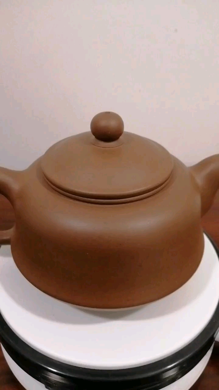 宜兴紫砂一厂老紫泥碗灯壶400cc