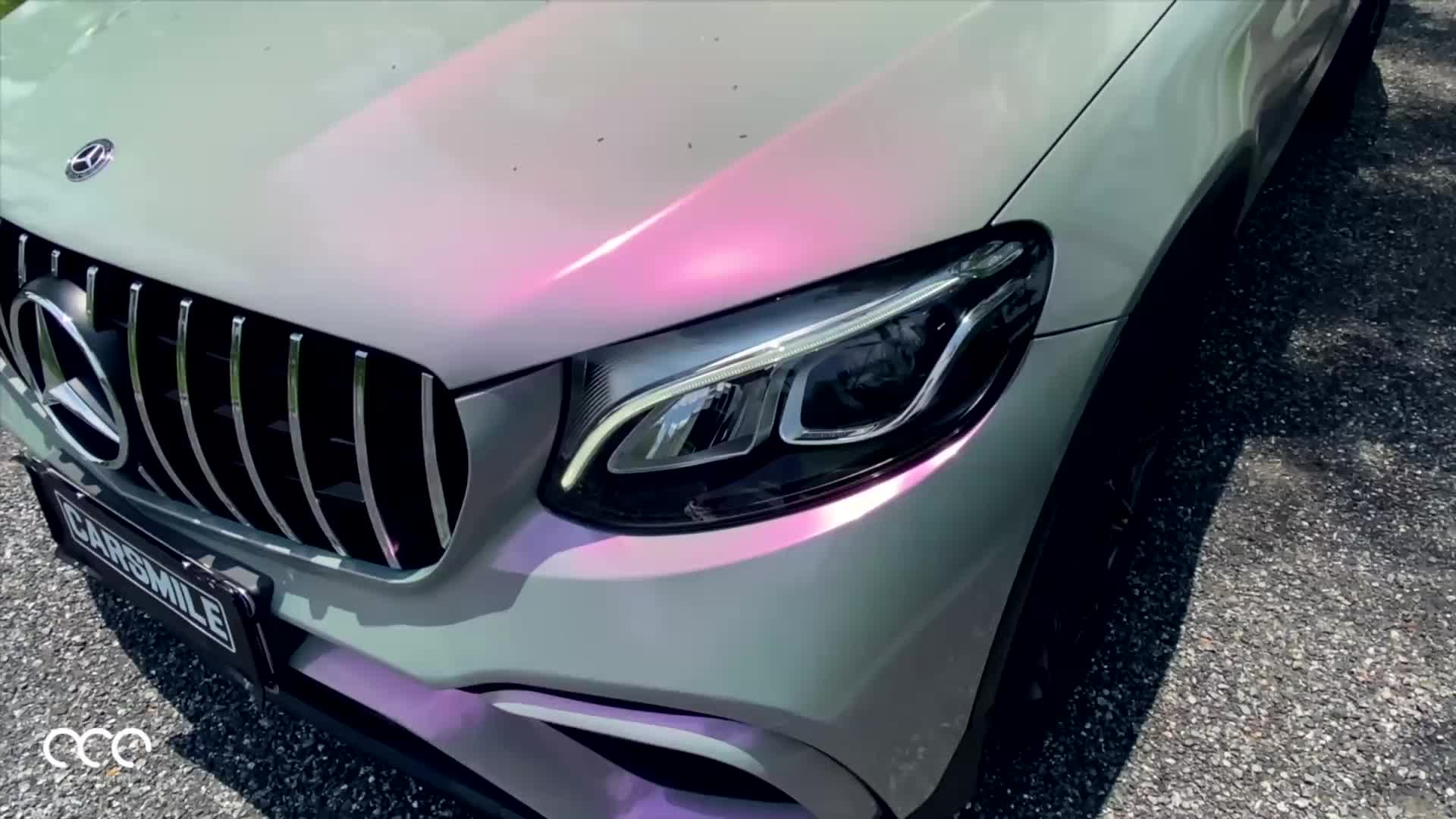 奔驰glc漫彩改色膜梦幻灰