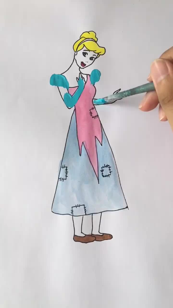 全民最牛手艺人灰姑娘的三种画法你学会几种