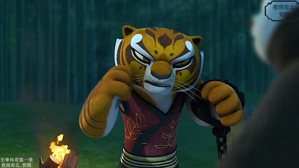 功夫熊猫,阿宝和小老虎