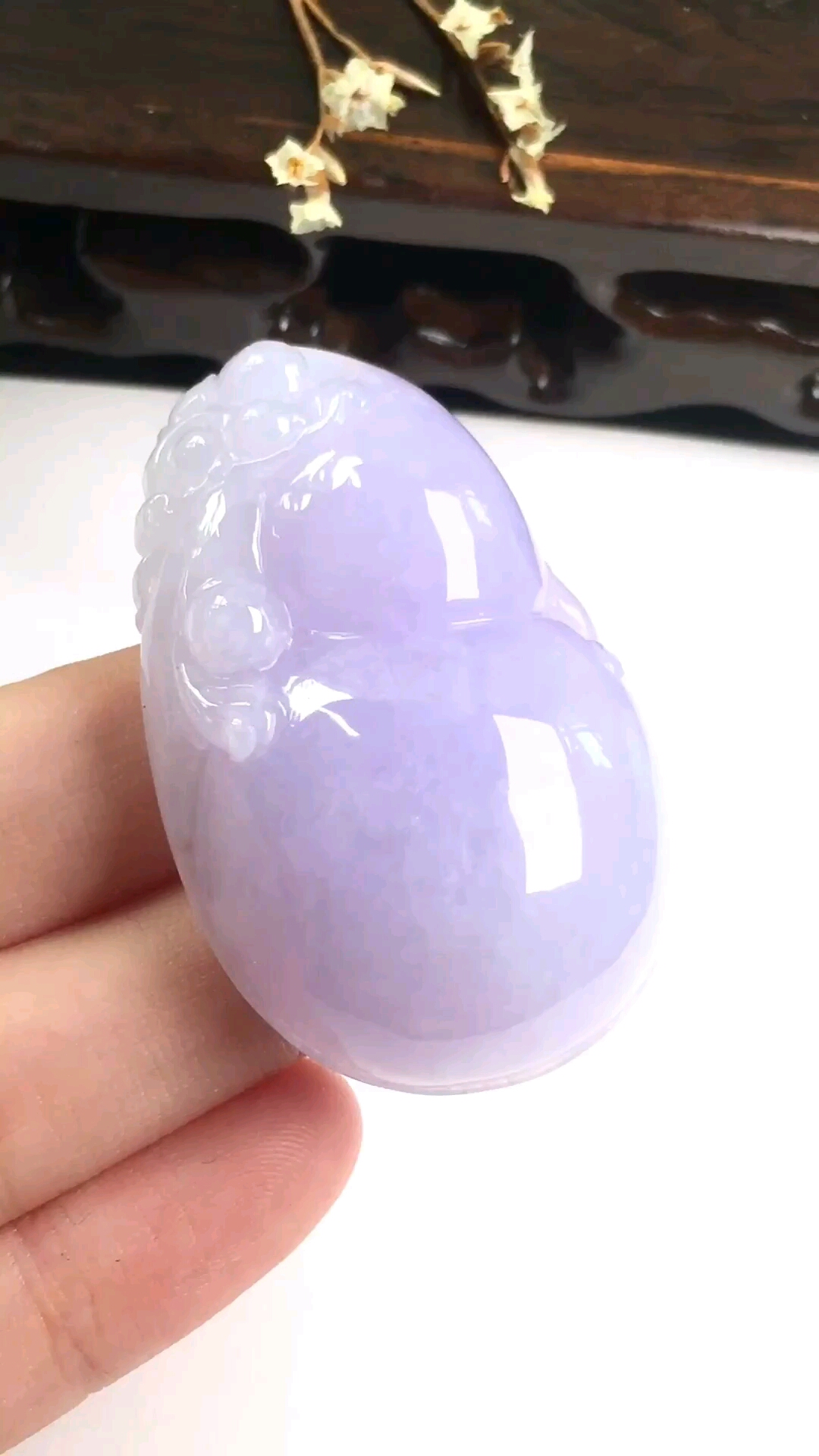 紫罗兰葫芦,紫玉满满,细腻光泽,饱满厚实